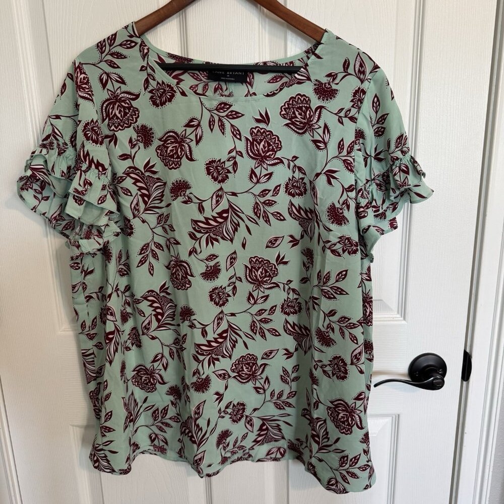 NWT Lane Bryant Floral Blouse Size 18